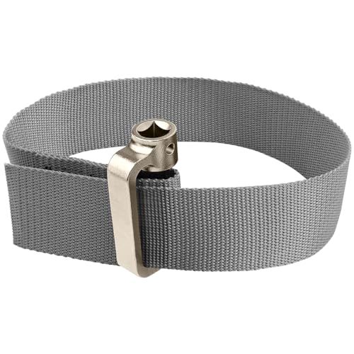 Oil Filter Strap Wrench - 1/2" Drive Filter Strap Wrench | For Replace Auto Truck RV Motorcycle Oil Filter and Water Filter