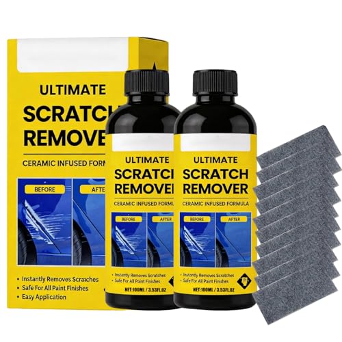 NanoPolix Scratch Remover, 3.53 Fl Oz Nanopolix Ultimate Scratch Remover, Plastic Polish Scratchs Removers, Car Scratchs Repair Paste Deep Scratch (2pcs) - color: 2pcs