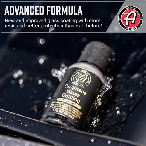 Adam's Advanced Graphene Glass Coating (30ml) - Advanced Hydrophobic Water Repellent (Kit) - size: Kit