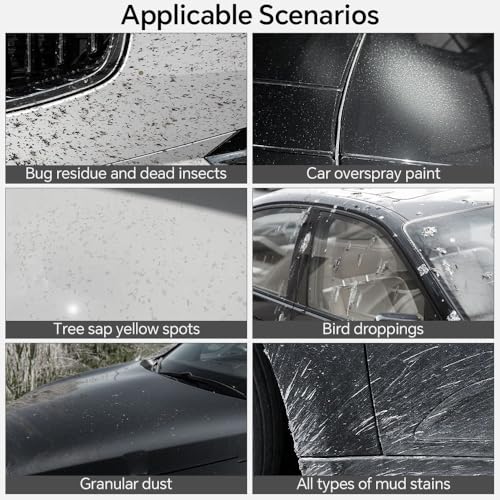 Car Clay Bar 3 Pack 400g, Premium Grade Magic Clays Bars Detailing Cleaner Kit, No Scratch Glass, Paint Deatil Cleaning with Washing and Adsorption Capacity,Car Wash Kit for Auto SUV,RV,Truck - color: 3 Pcs