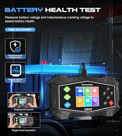 Professional OBD2 Scanner Car Diagnostic Tool, OBDII EOBD Code Reader, Enhanced Check Car Engine Light Diagnostic Scan Tool, Upgraded Fault Code Scanner for All Vehicles from 1996