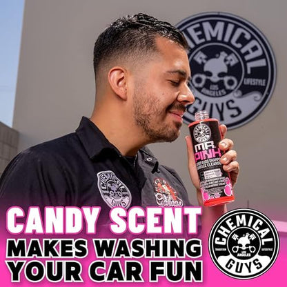 Chemical Guys, Mr. Pink pH-Balanced Car Wash Soap for Foam Cannons, 16 oz | Thick foaming suds lift dirt and grime in foam cannons, blasters or buckets, gentle on wax, sealant and ceramic - style: 16 Fl Oz