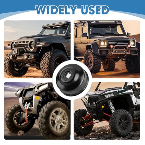 UTV Oil Filter Wrench, ATV Oil Filter Cap Wrench Compatible with Polaris Sportsman, Ranger, RZR Models, 65mm 14 Flute 3/8" Socket