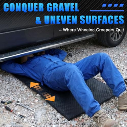 Rolling Creeper Mat, 145×67cm Portable Under Car Repair Pad | with Storage Bag, Mechanics Mat for Low Clearance, Auto Repairing Tool, Working On The Ground, Gifts for Him Men Husband 2026