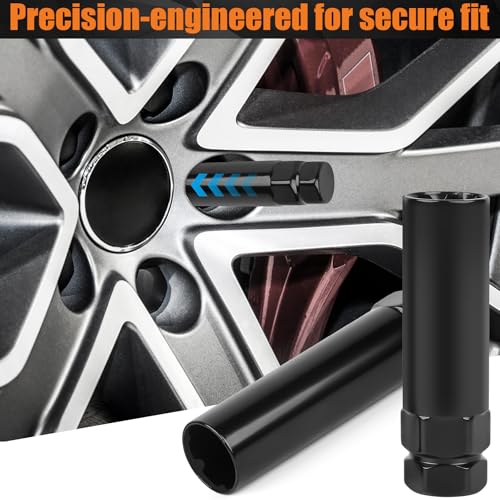 2-Piece 6 & 7 Spline Lug Nut Socket Set - Locking Lug Nut Removal Tool for Aftermarket Spline Drive | Easy Install/Removal of Wheel Locks, Universal for Car/Truck Wheel Maintenance - size: 2 Pieces