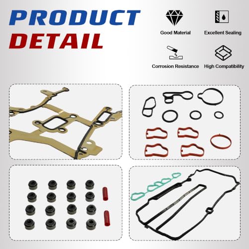 HS26540PT-1 Timing Chain Kit & Head Gasket Set & Head Bolts | Fit For Chevy Cruze Sonic Trax Buick Encore 1.4L Turbo 2011-2021 OE# HSCV001 CS46201 ES72474 - size: 1.4L Timing chain w/ Head gasket set
