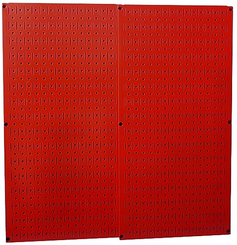 Wall Control 30-P-3232R Red Metal Pegboard Pack - color: Red