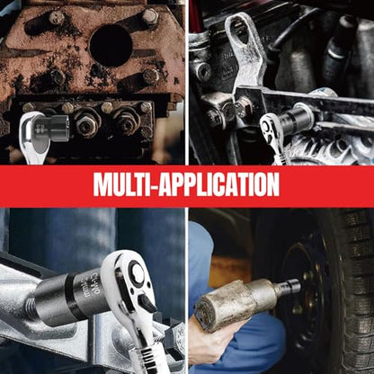 5 PCS 1/2” Twist Socket Set, 6-Point Sockets Nut and Bolt Extractor Tool Kit,Bolt & Stripped Lug Nut Remover Socket Tool for Damaged(17 mm, 19 mm, 21 mm, 22 mm) - color: 5 Pcs-1/2