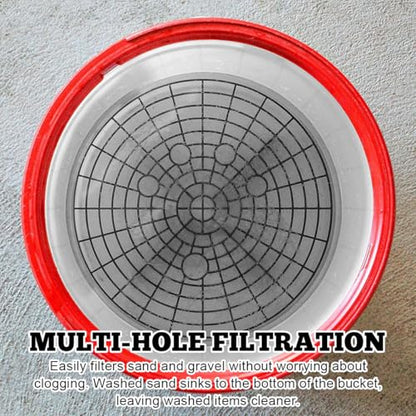 Yourkar 2 PCS Car Wash Bucket Inserts, Plastic Vehicle Wash Bucket Insert Detail Grit Trap, Auto Wash Dirt Collectors Fits 12 Inch Diameter Bucket, Universal Car Accessories (Red) - color: Red, 2pcs