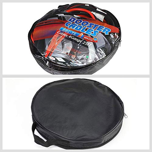 Heavy Duty (25ft 4 Gauge, Copper Wire) Battery Jumper Cables Jump Start Booster Kit works with Universal Vehicle Car SUV Pickup Truck - size: 4 Gauge 25FT Cable Length