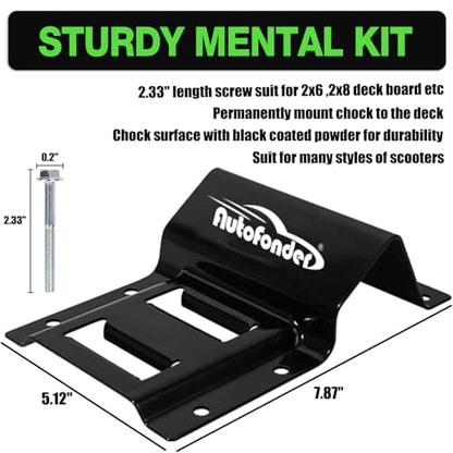 Wheel Chock Tie Down Kit Heavy Duty 4,500lbs Durable | 2"x9' E-track Straps,8 Steel Blocks,Bolt-on Brackets,Compatible with ATV UTV lawn mower trailers,Built for Rugged Use Green - color: Green