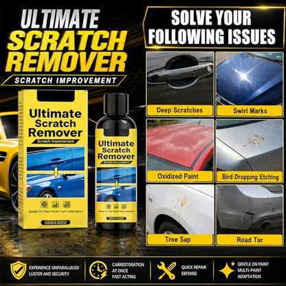 2Set Nanopolix Car Scratch Remover,Nanopolix Scratch Remover,Car Scratchs Repair Paste Deep Scratch,All Paint Colors Polishing Kit (4*Nano Cloth)