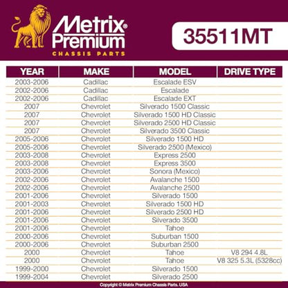 Metrix Premium Chassis Parts - Pitman Arm Fits 02-06 Cadillac Escalade, 03-08 Chevrolet Express 2500, Express 3500, 00-06 GMC Yukon, 00-06 Yukon XL 1500, Yukon XL 2500, K6536, Made in Europe