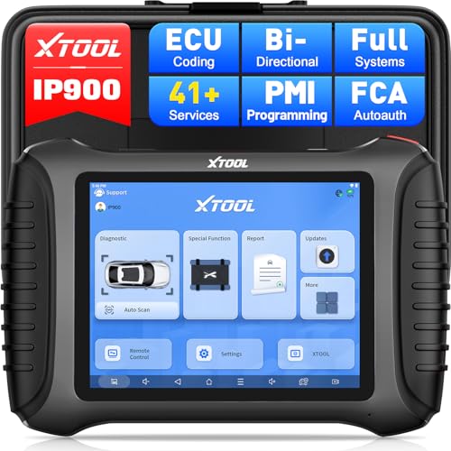 XTOOL IP900 Bidirectional Scan Tool 2026 Upgraded AI Assisted, OBD2 Scanner Diagnostic Tool, ECU Coding, 41+ Resets, FCA, CAN FD&DoIP, Pre & Post Scan, All System Scanner for Car, 3-Year Update