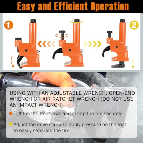 Camoo Manual Tire Bead Breaker, 38"-42" Tires Changer Tool with Rubber Pad | Easy-Operated Heavy-Duty Tire Repair Tool for ATV, Golf Cart, Trucks,Tractors and More Cars