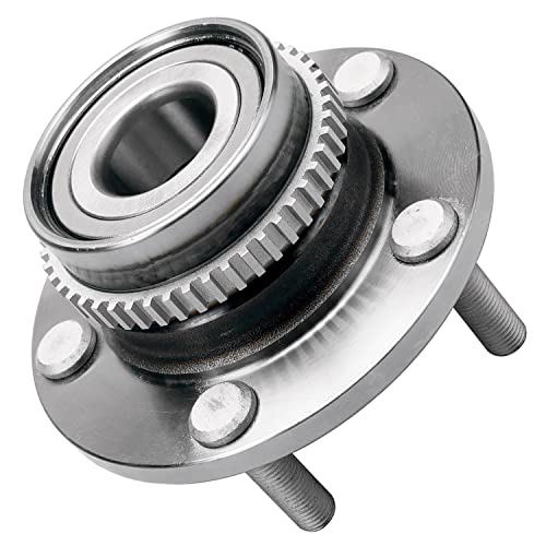 Detroit Axle - 2 Rear Wheel Bearing and Hubs Assembly with ABS Ring & 5-Lug for Kia Sportage 2005-2010 & Hyundai Tucson 2005-2009, FWD & 4-Wheel ABS Only - style: 512267 x2/Pair