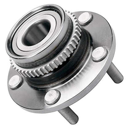 Detroit Axle - 2 Rear Wheel Bearing and Hubs Assembly with ABS Ring & 5-Lug for Kia Sportage 2005-2010 & Hyundai Tucson 2005-2009, FWD & 4-Wheel ABS Only - style: 512267 x2/Pair