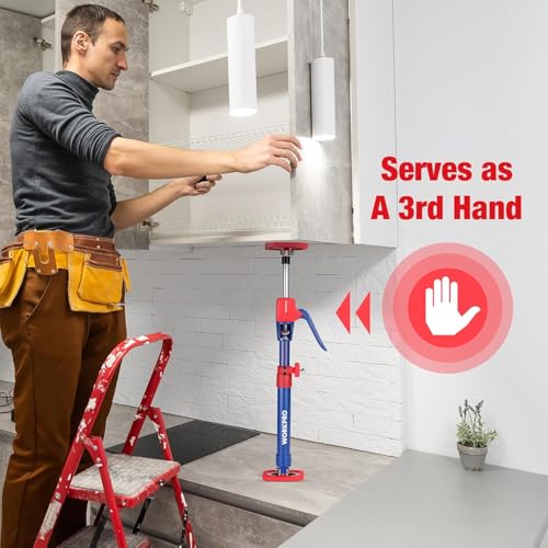 WORKPRO Cabinet Jack Support Pole, 18.5" to 29.5" Steel Telescopic Quick Support Rod Adjustable 3rd Hand Support System with 154 lbs Capacity for Cabinet Jack, Drywall Jack& Cargo Bars, 4-Pack - size: Short-18.5"-29.5" 4PC