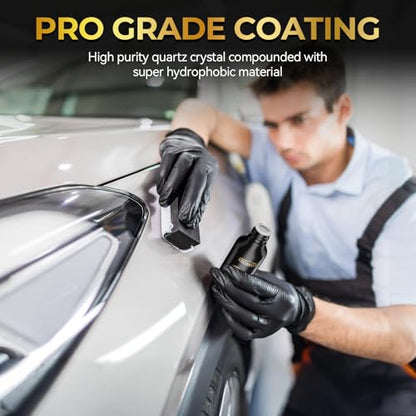 Greyghost Mr Fix 9h Nano Coating Kit Super Ceramic Car Coating Hydrophobic, Car Paint Protection Anti Scratch Glass Coat, High Gloss Auto Ceramic Polish 9h Hardness Ceramics