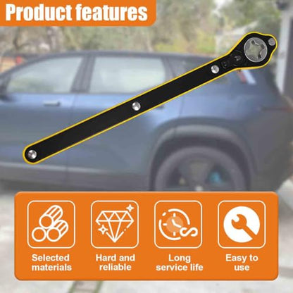 Car Jack Ratchet Wrench, 360° Swivel Labor-Saving Scissor Jack Adapter for Repair Tires, Universal Long-Handled Automotive Tire Lifting Tool, Fit for Trailer SUV, Sedan, Truck (Ratchet) - size: Ratchet