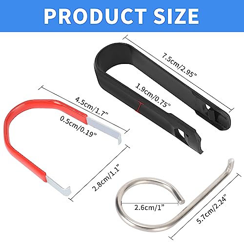 ANCKNE Lug Nut Cap Cover Removal Tool Set Nut Caps Lug Puller, with “3+1” Lug Nut Cover Removal Tool, Wheel Hub Cap Removal Tool Suitable for Most of Types of Cars