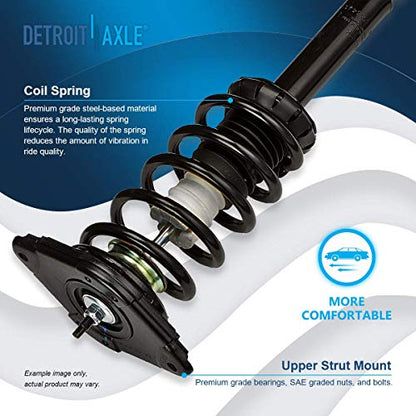 Detroit Axle - Rear Struts for 2000-2006 Nissan Sentra 2 Complete Struts w/Coil Spring 2001 2002 2003 2004 2005 Replacement Suspension - size: 171312 x2/PAIR