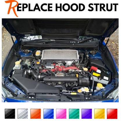 Hood Lift Supports Compatible with Subaru WRX STI VA 2014-2021 Gas Struts Front Bonnet Dampers Shocks Springs Replacement Arm Props 2 Pieces