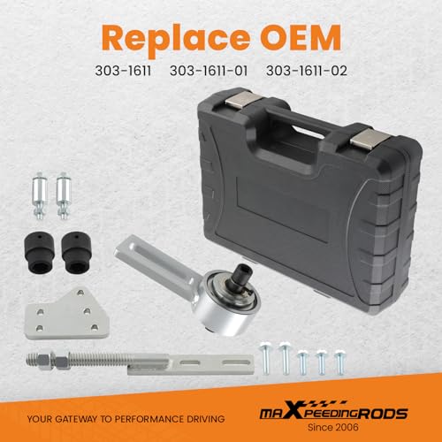 maXpeedingrods 303-1611 Engine Crankshaft Belt Pulley Removal Tool, for Ford 1.0 & 2.0 ECOBOOST Duratec Engines, with 21mm/24mm Center Socket, 1:5 Torque Multiplier