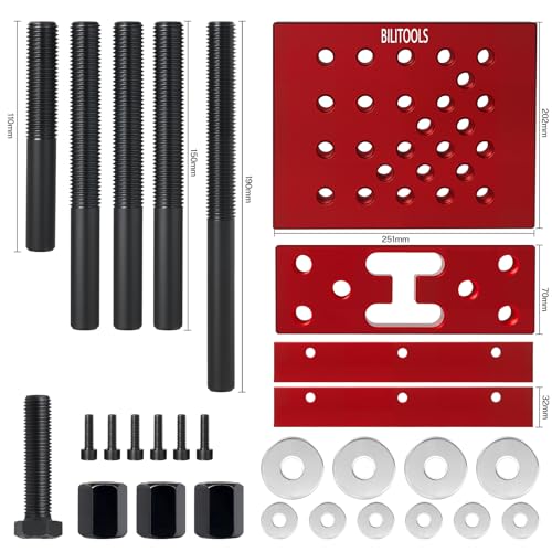 BILITOOLS Bearing Press Kit & Universal Press Support Block Plate Kit