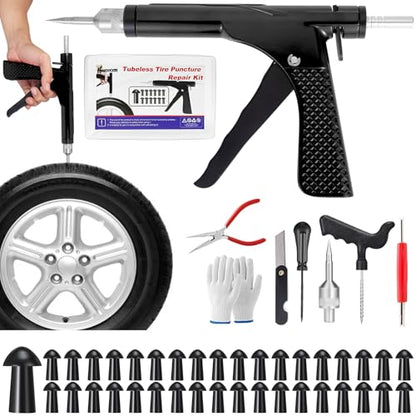 Replacement Mushroom Plugs for Tubeless Tire Puncture Repair Kit, for Cars, Trucks, Motorcycles, ATVs and Tractors(30 Plugs)