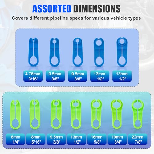45pcs Master Quick Disconnect Tool Set, Fuel Line Disconnect Tool Kit for Automotive A/C, Fuel & Transmission Systems – Fuel Line Removal and Separator Tool Compatible with Various Vehicles