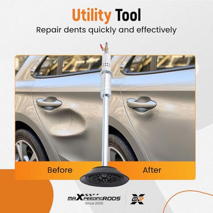 maXpeedingrods Car Dent Puller Air Pneumatic Dent Puller Set | Slide Hammer Puller with 3 Suction Cups 3.2” 4.7” 5.9”, Auto Body Dent Repair Kit, 24.2” Dent Removal Hand Tool