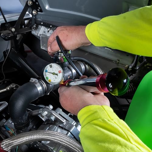 Cooling System Pressure Test Kit – Universal Radiator Pressure Tester with Adapters & Case – OEMTOOLS 27068 - style: Universal Cooling System Pressure Test Kit