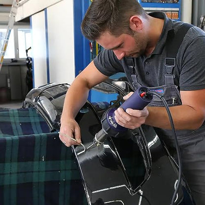 Hot Blast Torch Overlap Air Welding Gun Welder Pistol Tool Hot Air Gun 1600W (120 Voltage and speed nozzle) - style: 120 Voltage and speed nozzle