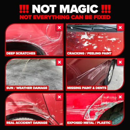 Carfidant Red Scratch & Swirl Remover Polish for Red Cars & Restorer | Car Scratch Remover - style: Red Scratch Remover Kit