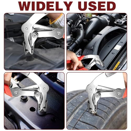 1Pcs Car Clip Pliers Removal Tool For Car, Auto Fastener Clip Removal Pliers, Spring-Loaded Damage-Free Fastener Remover, Auto Door Panels Interior Exterior Trim Mechanic Disassembly