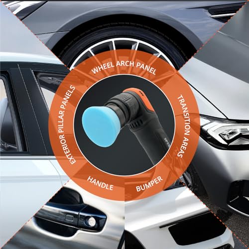 SPTA Blue T60 Moderate-Cut Foam Polishing Pads, 5Pcs 2inch/50mm Sponge Polishing Buffing Pads, Car Foam Detail Polishing Pad Kit for Car Detail Polishing, Small Area Polishing -FPTSS2B - color: 5Pcs Blue T60 Moderate-Cut Pad, size: 2 Inch (50mm)