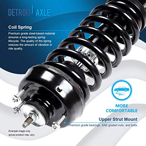 Detroit Axle - 2pc Front Struts for 2004-2005 Ford Explorer Mercury Mountaineer, 2 Complete Struts with Coil Spring Assembly Replacement Quick Install Ready Struts Shocks Assembly - size: 171398 x2/PAIR