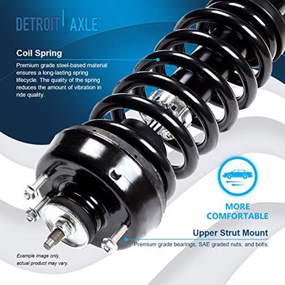 Detroit Axle - 2pc Front Struts for 2004-2005 Ford Explorer Mercury Mountaineer, 2 Complete Struts with Coil Spring Assembly Replacement Quick Install Ready Struts Shocks Assembly - size: 171398 x2/PAIR