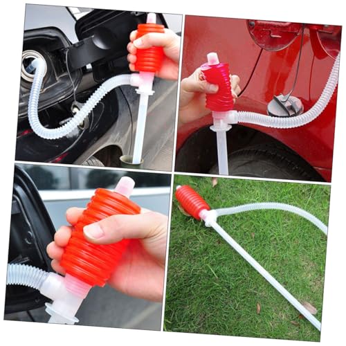 2pcs Manual and Siphon Hose for Efficient Transfer and Water Pumping Oil Extraction Tool for Car Maintenance and Fluid Transfers