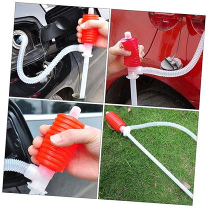 2pcs Manual and Siphon Hose for Efficient Transfer and Water Pumping Oil Extraction Tool for Car Maintenance and Fluid Transfers