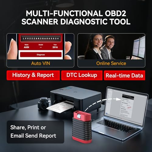 THINKCAR THINKDIAG BD6 OBD2 Scanner Bluetooth,Wireless All System Code Reader Diagnostic Tool for iOS & Android,5+ Hot Reset Bluetooth OBD2 Scanner for Car Check Engine Light, Lifetime Free Update