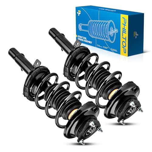 PHILTOP Front Struts Fit for Focus 2000 2001 2002 2003 2004 2005,Struts with Coil Spring Assemblies 171504 171505,2 PCS - size: 2000-2005 Focus