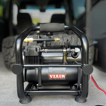 VIAIR 380C Plug-N-Play Compressor, 12V, 1.5 gallon tank, 200 PSI Rated with 7-way Power Access, for nailing, air tools, tire inflation - style: 7-way Plug