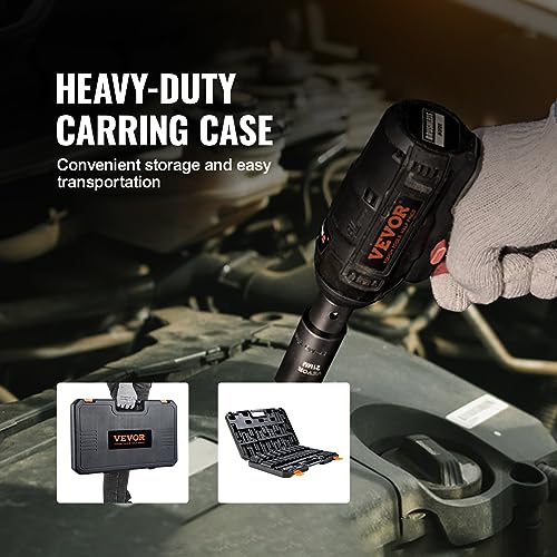 VEVOR 1/2" Drive Impact Socket Set, 34 Piece Socket Set Metric 8-36mm, 6 Point Cr-MO Alloy Steel for Auto Repair, Easy-to-Read Size Markings, Rugged Construction, Includes Storage Case - style: 1/2" 34PCS CR-MO