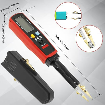 Probe Fuse Monitor, Automotive Draw Fuse Tester, Rotatable 180° Digital Smart SMD Testers, Replaceable Tips & Built-in Flashlight, Car Power Circuit Testing Tool for Boat Caravan