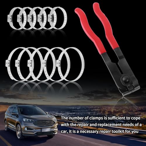 Car CV Boot Clamp Pliers Kit,Car CV Boot Clamp Tool Kit Includes Large & Small CVS Boots Clamps,Sturdy Cars CVS Axle Boots Clamps Tool Automotive Tools with Non-Slip Handle