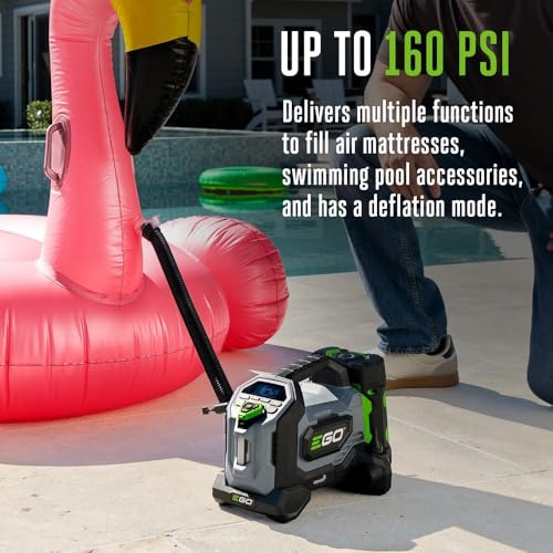 EGO POWER+ 160 PSI Compact Inflator for Automotive, Home, Sport, Portable Air Compressor, Battery and Charger Not Included - IF1600