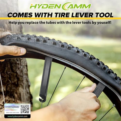 2 Pack Bike Tube 12"/14"/16"/18"/ 20"/ 22"/24"/ 26"/27.5"/28"/29" | 1.75/1.95/2.10/2.125 Bicycle Tube with 2 Tire Levers, 32mm AV Schrader Valve, Butyl Rubber Inner Tube for Kids/Road/MTB Bike - style: 14" X 1.75/2.125 (2pack)