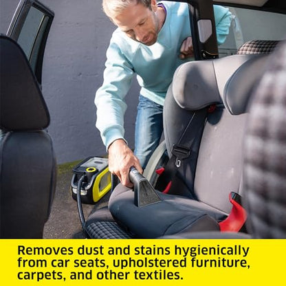 Kärcher Cordless Carpet and Upholstery Cleaner, Self-Cleaning Function, Spot Cleaner for Carpets, Cars and Furniture, SE 3-18 Compact - Tool Only - style: SE 3-18 (Consumer)